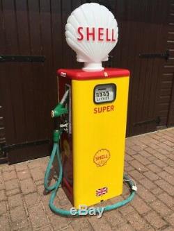 Petrol Pump Vintage Retro Rare Shell Globe Classic Car Garage Tokheim Mancave