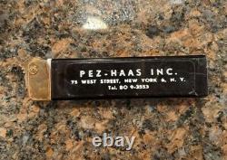 Pez-haas Inc Advertising Regular / Rare / Red Insert / Gold Cap / Vintage Pez