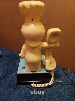 Pillsbury Doughboy Poppin'Fresh Telephone 1984 Vintage Very Rare