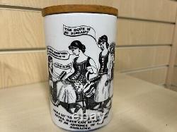 Portmeirion Glazed Stoneware Jar Kitchenalia Fashion Advertising Rare Vintage
