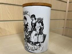 Portmeirion Glazed Stoneware Jar Kitchenalia Fashion Advertising Rare Vintage