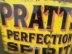 Pratts Perfection Spirit Vintage Original Enamel Rare