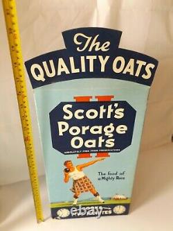 RARE Antique Vintage SCOTTS PORAGE OATS Display Shop Advertising BOX