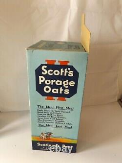 RARE Antique Vintage SCOTTS PORAGE OATS Display Shop Advertising BOX