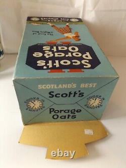 RARE Antique Vintage SCOTTS PORAGE OATS Display Shop Advertising BOX