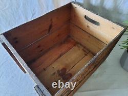 RARE BROWNIE SOAP ANTIQUE BOX ADVERT CRATE INK LABEL VINTAGE HANDLES Wooden Prop