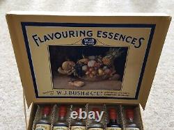 RARE C1920s VINTAGE W. J. BUSH&Co Ltd LONDON FLAVOURING ESSENCES IN ORIG BOX