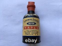 RARE C1920s VINTAGE W. J. BUSH&Co Ltd LONDON FLAVOURING ESSENCES IN ORIG BOX