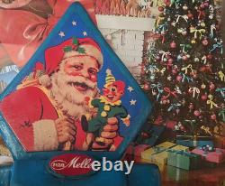 RARE! Christmas Vintage Santa Claus Sinterklass Candy Store Advertising Display