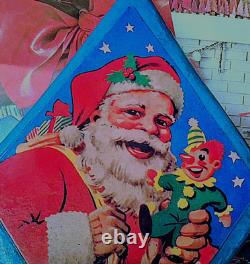 RARE! Christmas Vintage Santa Claus Sinterklass Candy Store Advertising Display