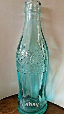 RARE EMBOSSED Vintage Coca Cola Blue Bottle Dated Nov. 16, 1915