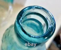 RARE EMBOSSED Vintage Coca Cola Blue Bottle Dated Nov. 16, 1915