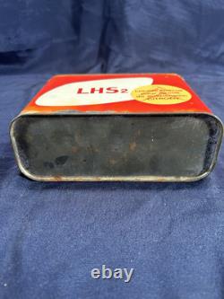 RARE Early Vintage LHS2 Citroen French Antar Motor Oil Tin Can