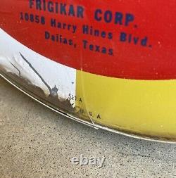 RARE FrigiKing Thermometer Texas Vintage Advertising 12 inches Diameter