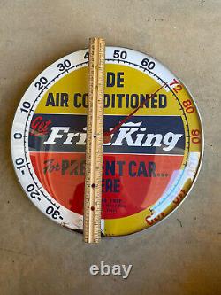 RARE FrigiKing Thermometer Texas Vintage Advertising 12 inches Diameter