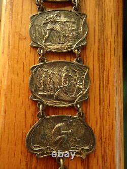 RARE Funsten Fur Watch Fob Trapping St. Louis. Advertising FUNSTEN BROS. VINTAGE