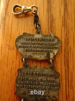 RARE Funsten Fur Watch Fob Trapping St. Louis. Advertising FUNSTEN BROS. VINTAGE