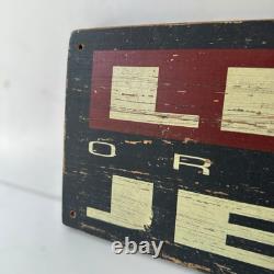 RARE LEVIS ORIGINAL JEANS Wooden Advertising Board Sign Vtg Y2K 6x18