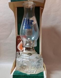 RARE MILLER LITE BEER Oil Lamp VINTAGE ADVERTISING Lamplight Farms