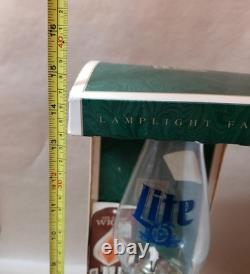 RARE MILLER LITE BEER Oil Lamp VINTAGE ADVERTISING Lamplight Farms