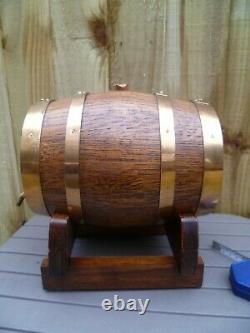 RARE ORIGINAL VINTAGE 1950s ROLAND BRU SIREUIL FRENCH COGNAC BRANDY Oak Barrel