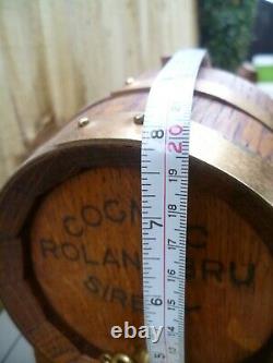 RARE ORIGINAL VINTAGE 1950s ROLAND BRU SIREUIL FRENCH COGNAC BRANDY Oak Barrel