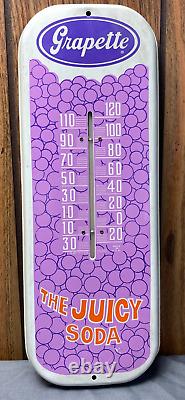 RARE Original Vintage Grapette Advertising Thermometer Soda Pop GM-71-15