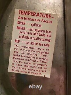 RARE VINTAGE 10 T. W. O'CONNELL CO-OP Advertising ROUND THERMOMETER