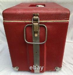 RARE VINTAGE 1950-60's VINYL COCA-COLA COOLER With Opener Lid ++ Royal Mieco