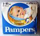 RARE VINTAGE 80'S PAMPERS 12 SUPER PLUS PLASTIC 4-10kg 9-22 lbs NEW SEALED NOS