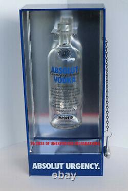 RARE VINTAGE ABSOLUT URGENCY VODKA PROMO With SEALED UNFILLED BOTTLE Absolute