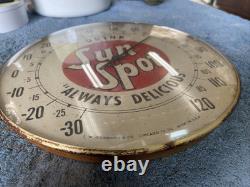 RARE VINTAGE ADVERTISING CLOCK T. W. O'CONNELL CHICAGO THERMOMETER 1920s/30s