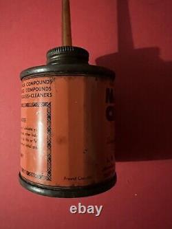 RARE VINTAGE ADVERTISING MOR-FILM CLING OIL OILER 3oz Empty