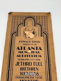 RARE VINTAGE Advertising Board. Howard Stein Presents. Jethro Tull And MORE