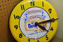 RARE VINTAGE CAPTIAL BREAD LIGHTED CLOCK NEON PRODUCTS 1950s 15