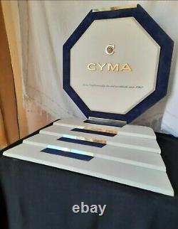 RARE VINTAGE CYMA watch SHOP DISPLAY SIGN stand