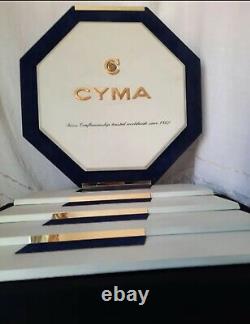 RARE VINTAGE CYMA watch SHOP DISPLAY SIGN stand