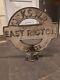 RARE VINTAGE FINGERPOST TOP ROUND SIGN from east rigton west riding yorkshire