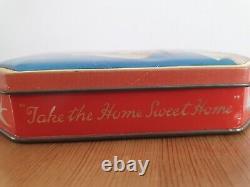 RARE VINTAGE HARRY VINCENT BLUE BIRD TOFFEE TIN Bubbles 1940's