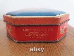 RARE VINTAGE HARRY VINCENT BLUE BIRD TOFFEE TIN Bubbles 1940's