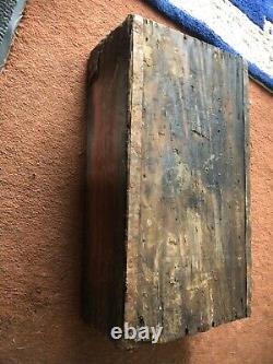 RARE VINTAGE JOSEPH LUCAS ADVERTISING Wooden crate carry. Lamps parts