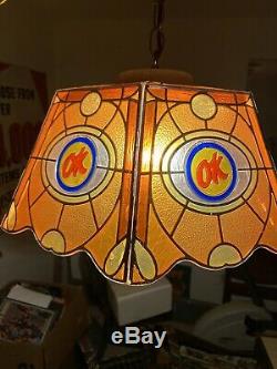 RARE VINTAGE Original CHEVROLET OK USED CAR Plastic Hanging Light Lamp WORKS