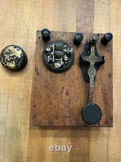 RARE Vintage 1900s Omnigraph Morse Code Trainer AND Morse Code Key! See Video