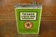 RARE Vintage 1920s Texaco Liquid Wax Dressing Square Quart Can Port Arthur TX