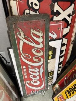 RARE Vintage 1926 Coca-Cola Metal Sign Drink Coca Cola GAS OIL SODA Original