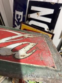 RARE Vintage 1926 Coca-Cola Metal Sign Drink Coca Cola GAS OIL SODA Original