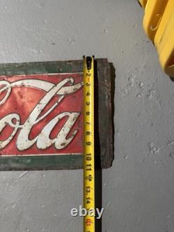RARE Vintage 1926 Coca-Cola Metal Sign Drink Coca Cola GAS OIL SODA Original