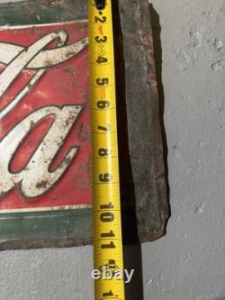 RARE Vintage 1926 Coca-Cola Metal Sign Drink Coca Cola GAS OIL SODA Original