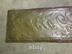 RARE Vintage 1926 Coca-Cola Metal Sign Drink Coca Cola GAS OIL SODA Original