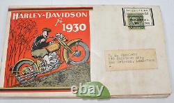RARE Vintage 1930 Harley Davidson Motorcycles Advertising Mailer Sales Brochure